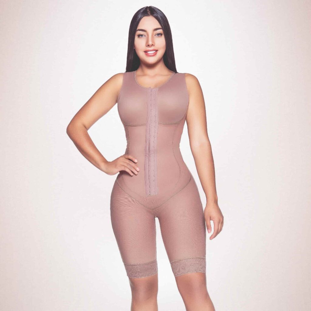 Faja Postoperatoria Pierna Corta Broches S/M