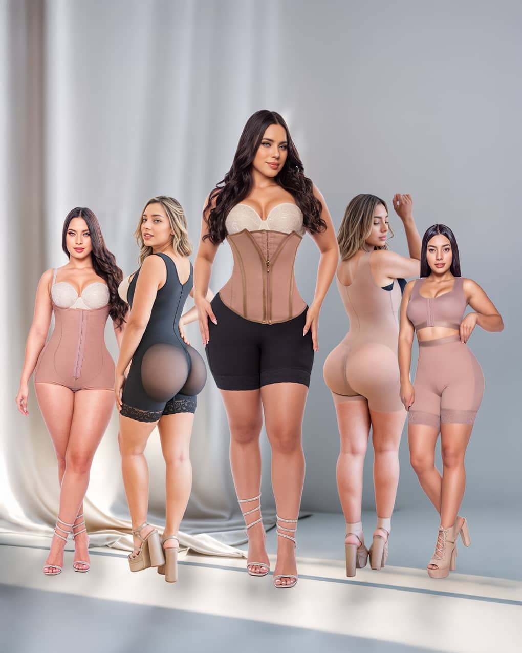 Modelo usando faja Mia levanta cola